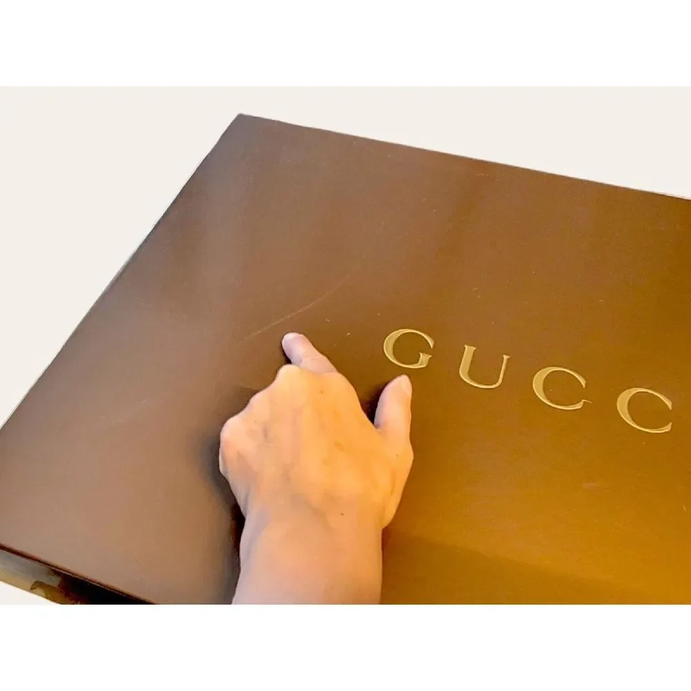 Lot Of 3 Gucci Glossy Boxes Large From Throw‎ Blankets & Mens Shoes